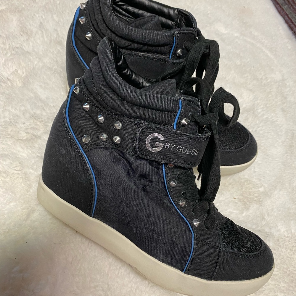 Guess high top studded sneakers